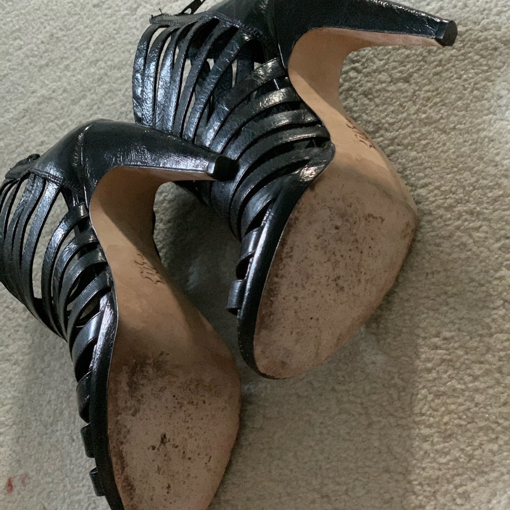 Anthro x Dolce Vita Black Gladiator Heels - Picture 10 of 10